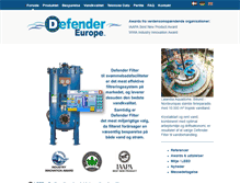 Tablet Screenshot of defendereurope.com